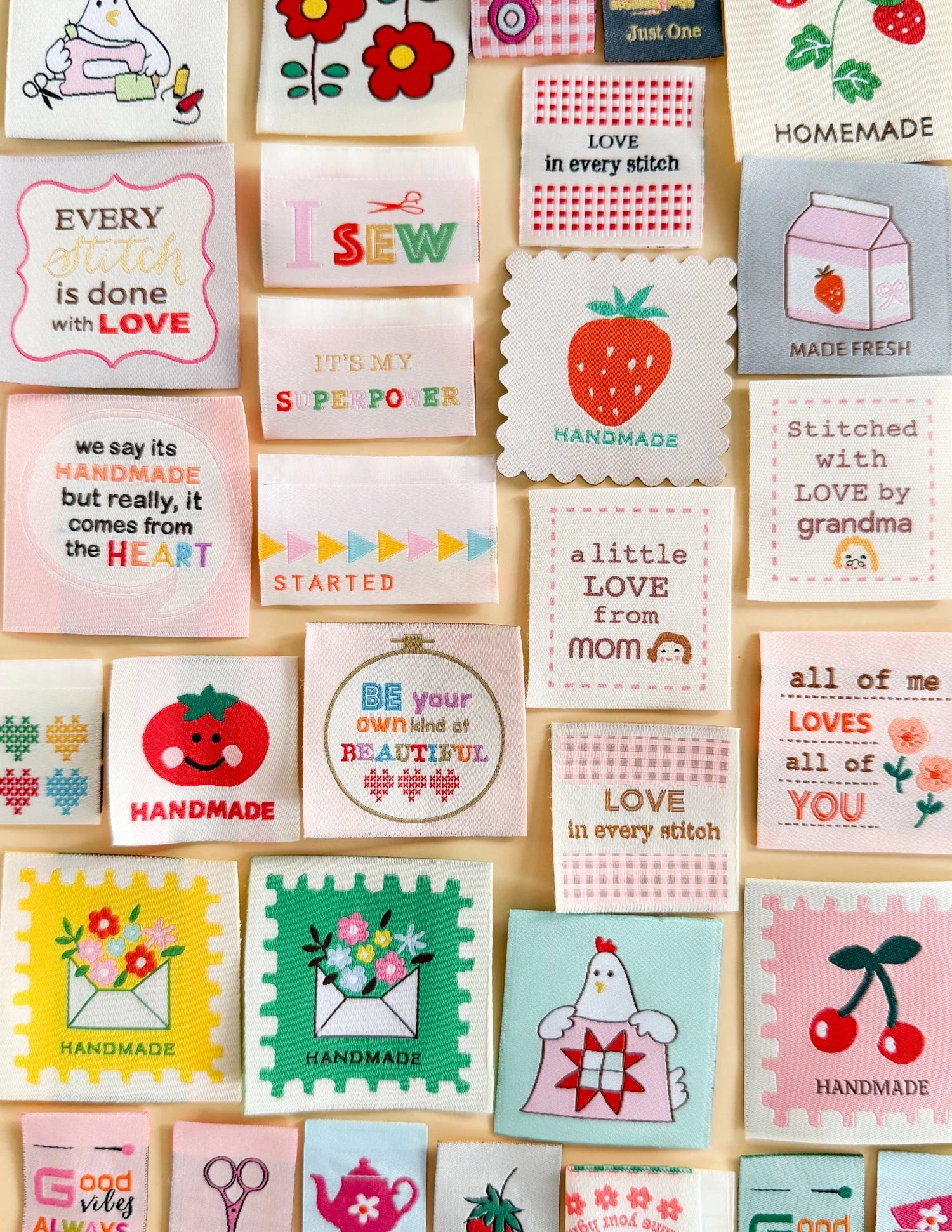 Woven Labels – Sewing Illustration