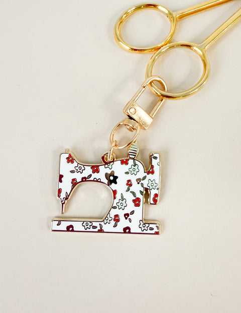 Sewing Machine Enamel Charm