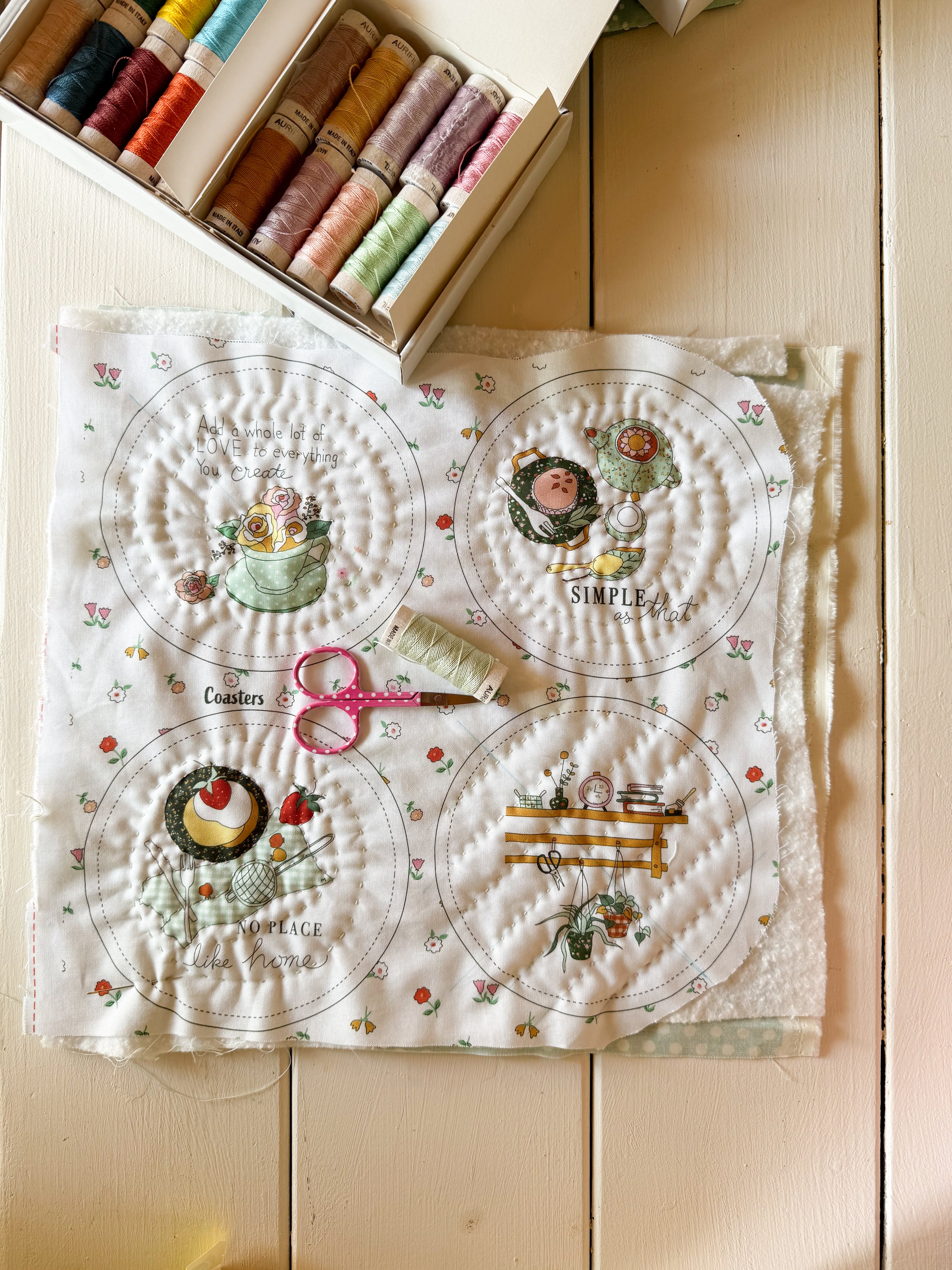 Memories Zipper Pouch Panel – Sewing Illustration