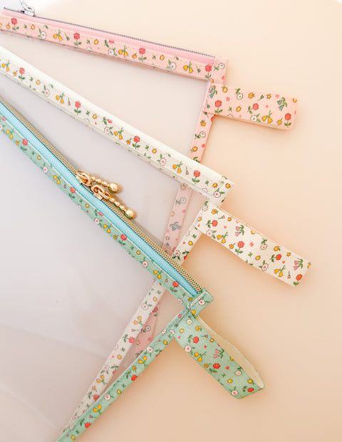 5yd Cream Floral Cotton Ribbon