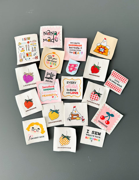 20 Assorted Woven Labels