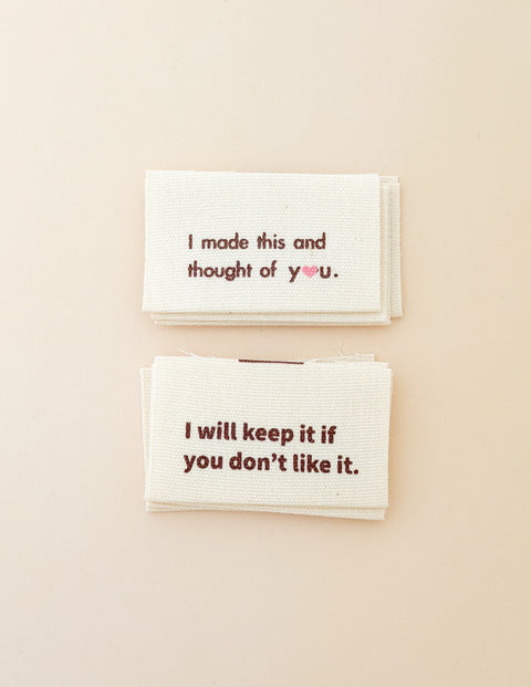 I will Keep It Multi Organic Cotton Labels