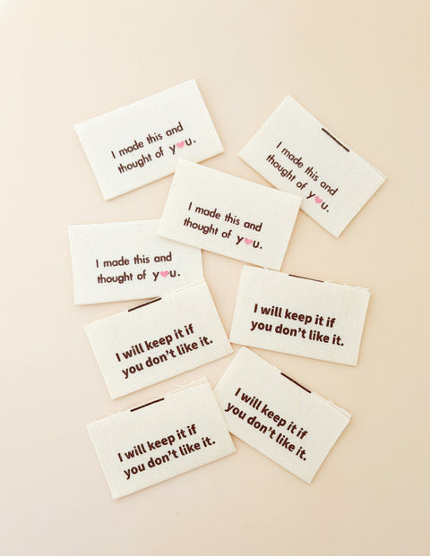 I will Keep It Multi Organic Cotton Labels