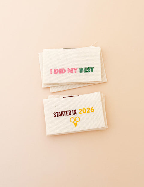 I Did My Best Multi Organic Cotton Labels