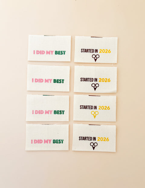 I Did My Best Multi Organic Cotton Labels