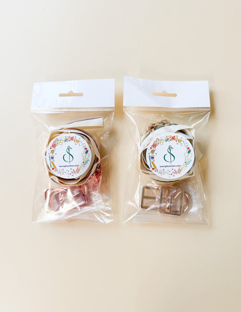 Cotton Nook Backpack Hardware Kit - Light Gold