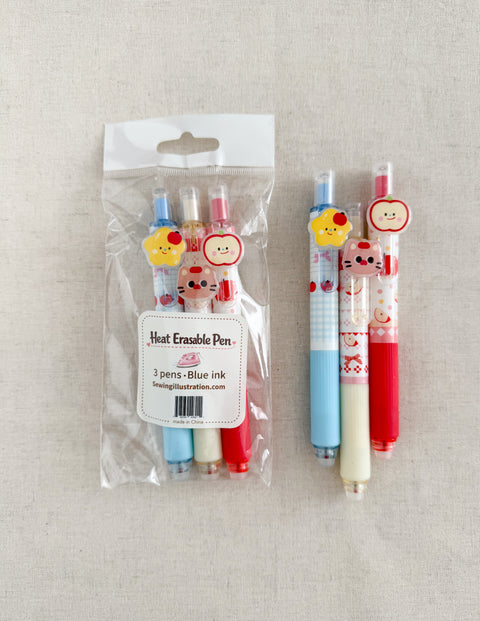 Sweet Heat Erasable Fabric Pen set - 3 pen
