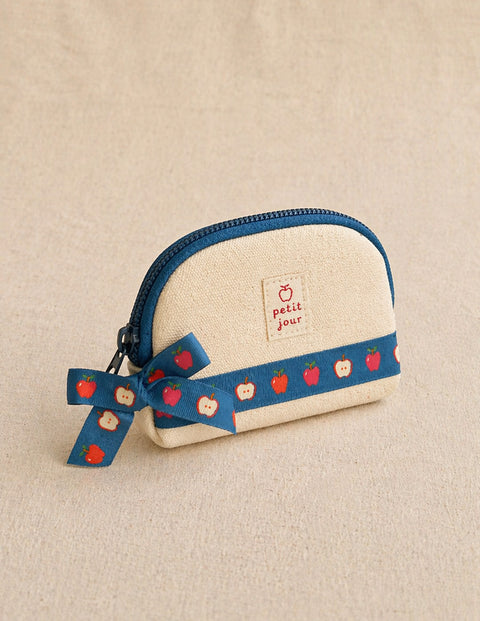 Apple Blue Cotton Ribbon - 5 yards