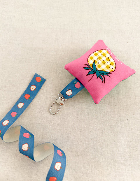 Apple Blue Cotton Ribbon - 5 yards