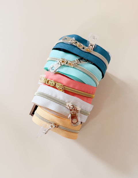 Cottage Pouch Panel Zipper Set (5 zippers)