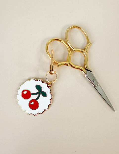 Cherries Enamel Charm