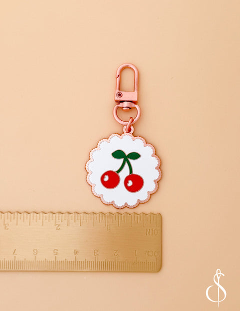 Cherries Enamel Charm