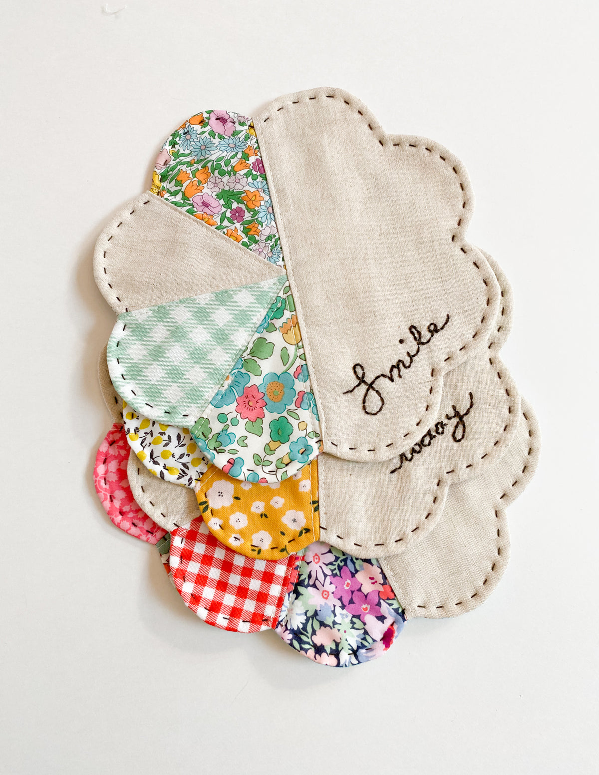 Fleur Coasters PDF Download Pattern – Sewing Illustration