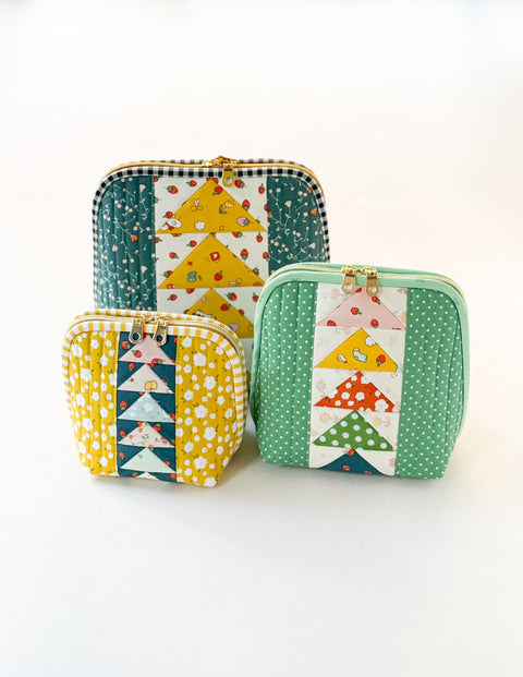 Flying Geese Pouch Trio PDF Download Pattern