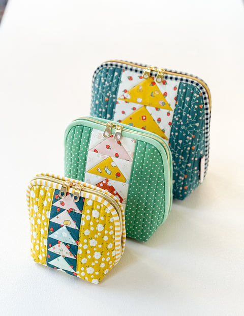 Flying Geese Pouch Trio PDF Download Pattern