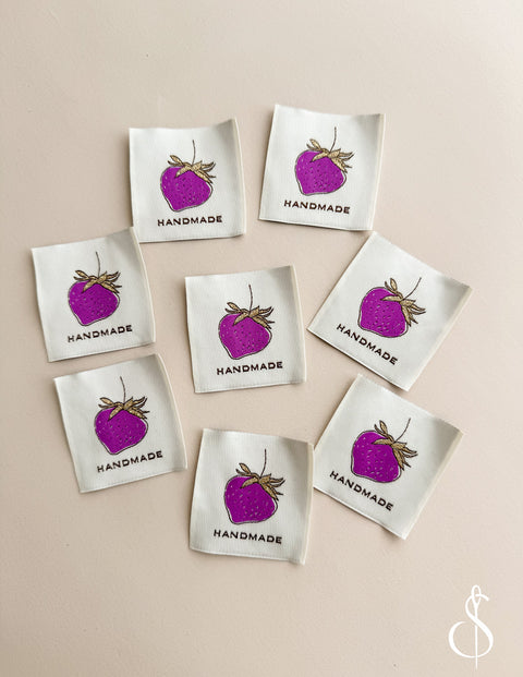 Purple Strawberry Labels