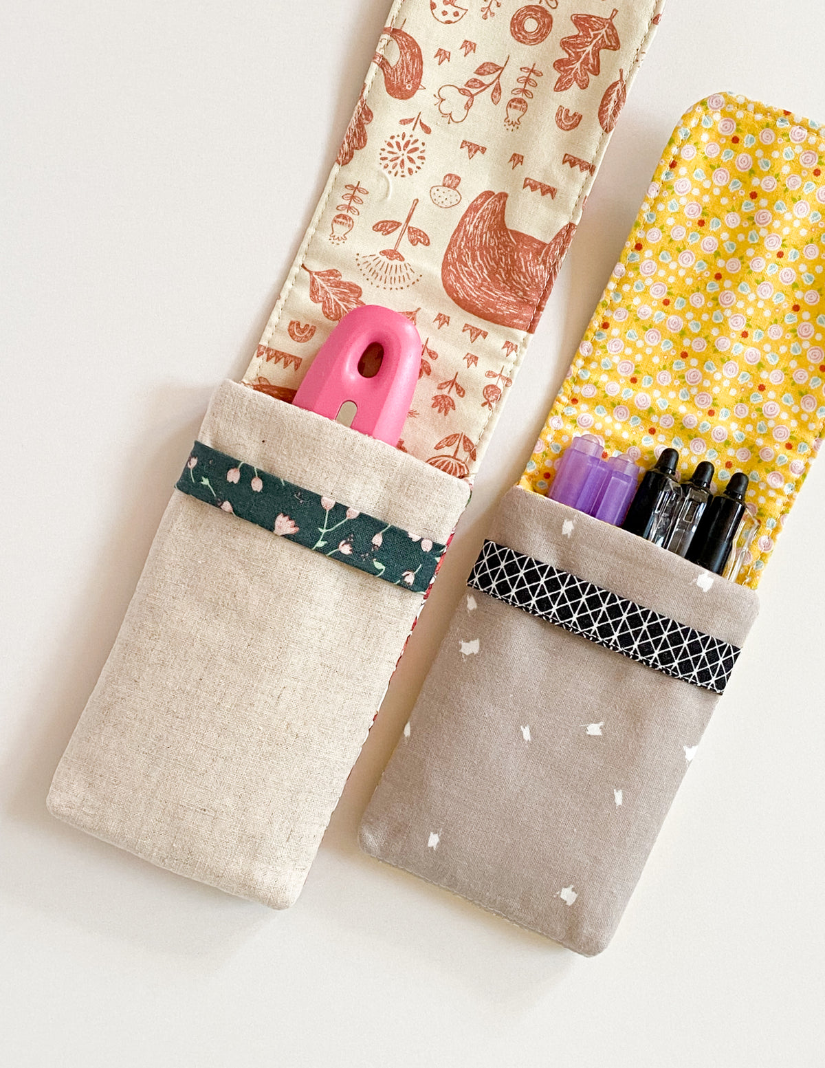 Pen and Rotary cutter Pouch PDF Download Pattern – Sewing Illustration