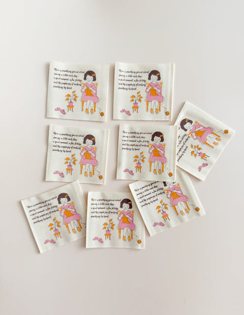 Quiet Stitch Organic Cotton Labels