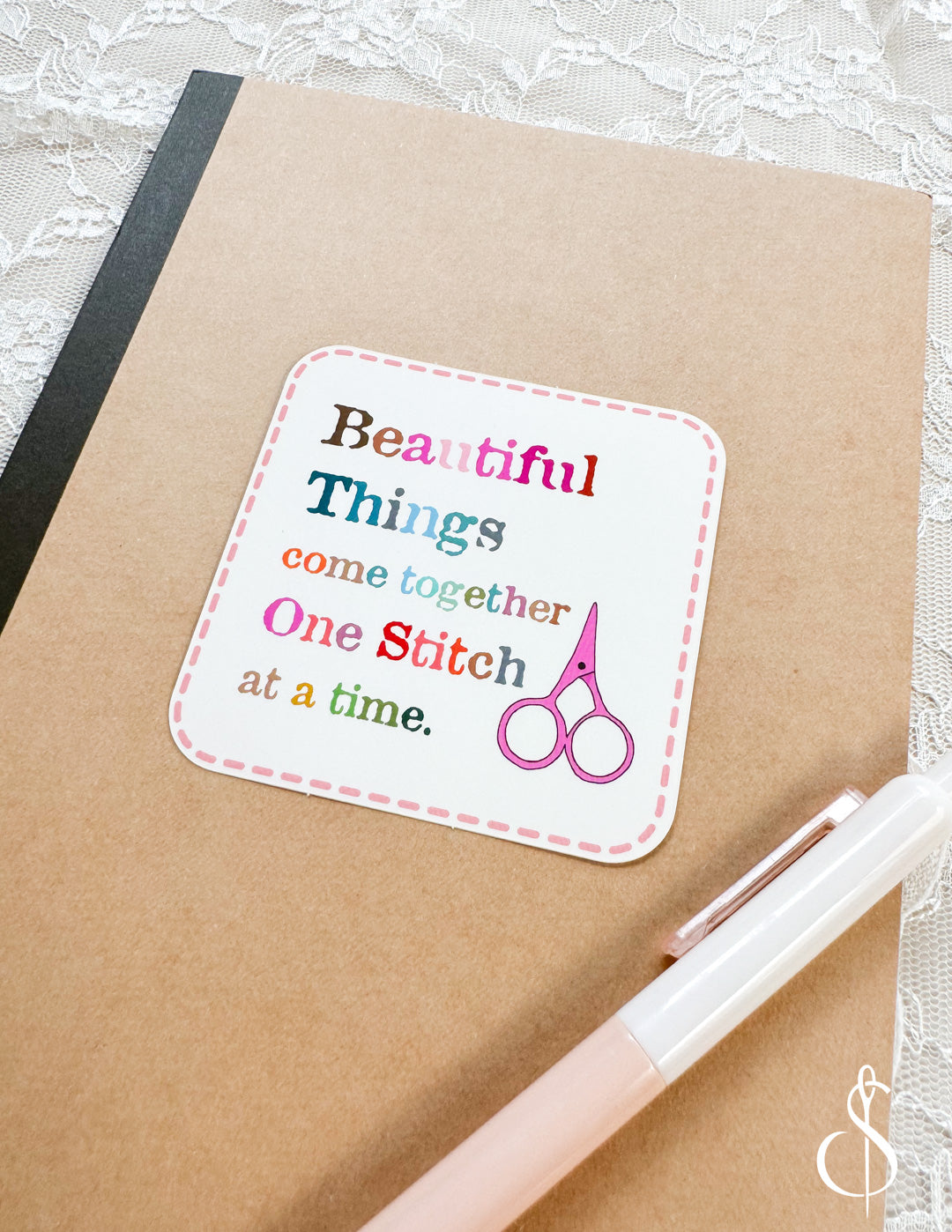 One Stitch Sticker – Sewing Illustration