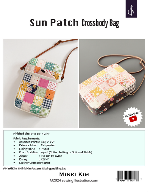 Sun Patch Crossbody Bag Paper Pattern