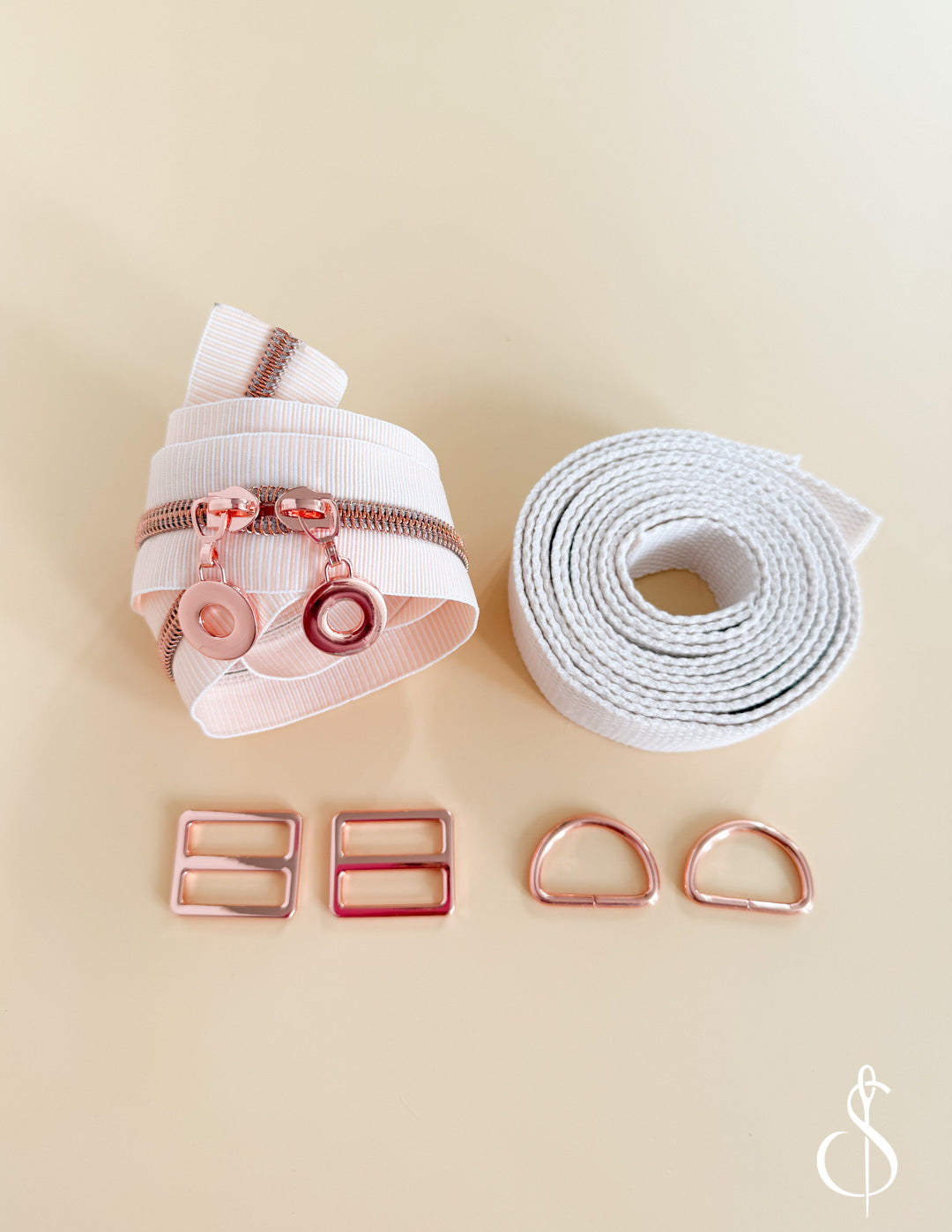Linda Wooldridge 3枚セット Sunsetridge Backpack Supply Kit (Light Gold / Rose Gold) – Sewing