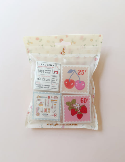 Sew Happy Acrylic Clip Set – Set of 4