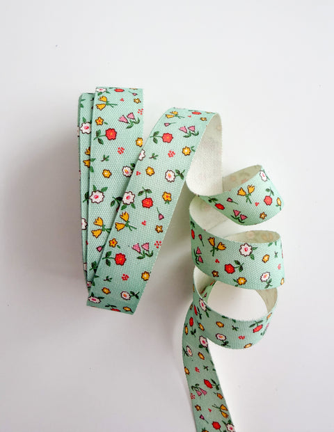 5yd Cotton Ribbon Sweet Mint