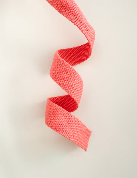 1'' Wide Cotton Webbing | Salmon - 3yard