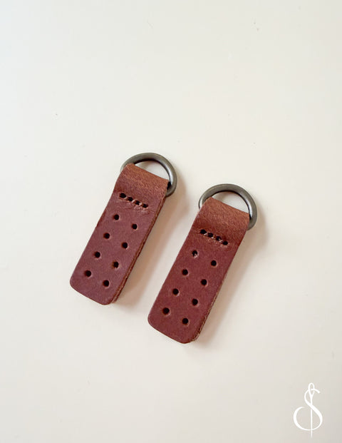 Leather D-ring Tabs (Set of 2)