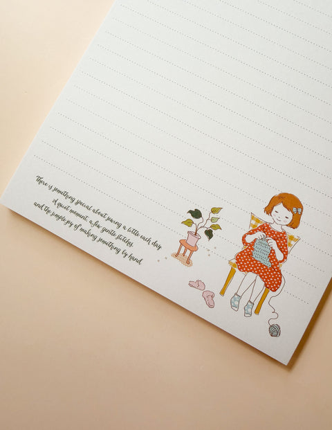 Knitting Day Notepad