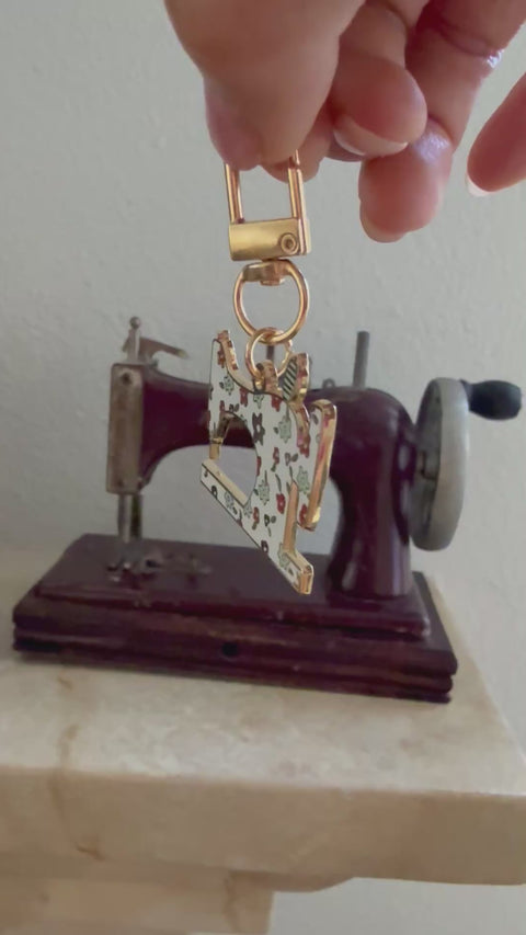 Sewing Machine Enamel Charm