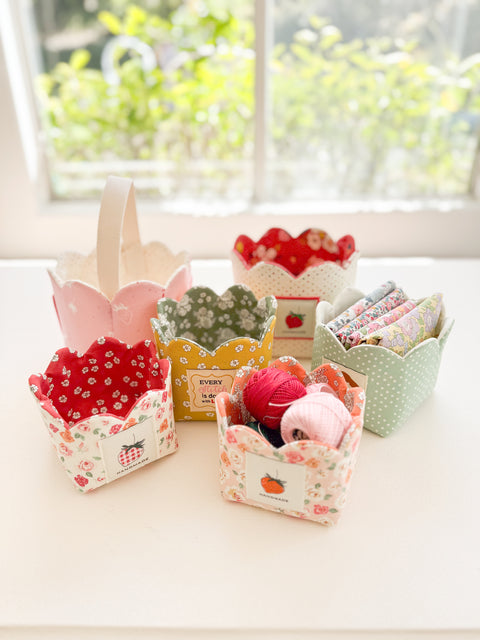 Scalloped Basket Trio PDF Download Pattern