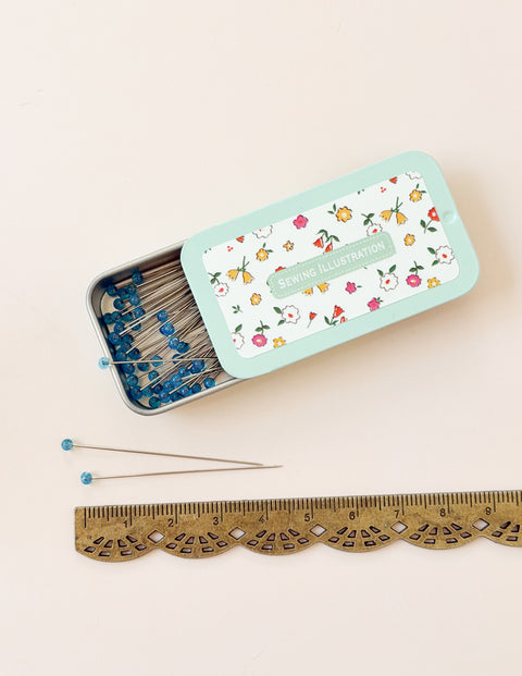 Sweet Pins Tin | Glass head Pins