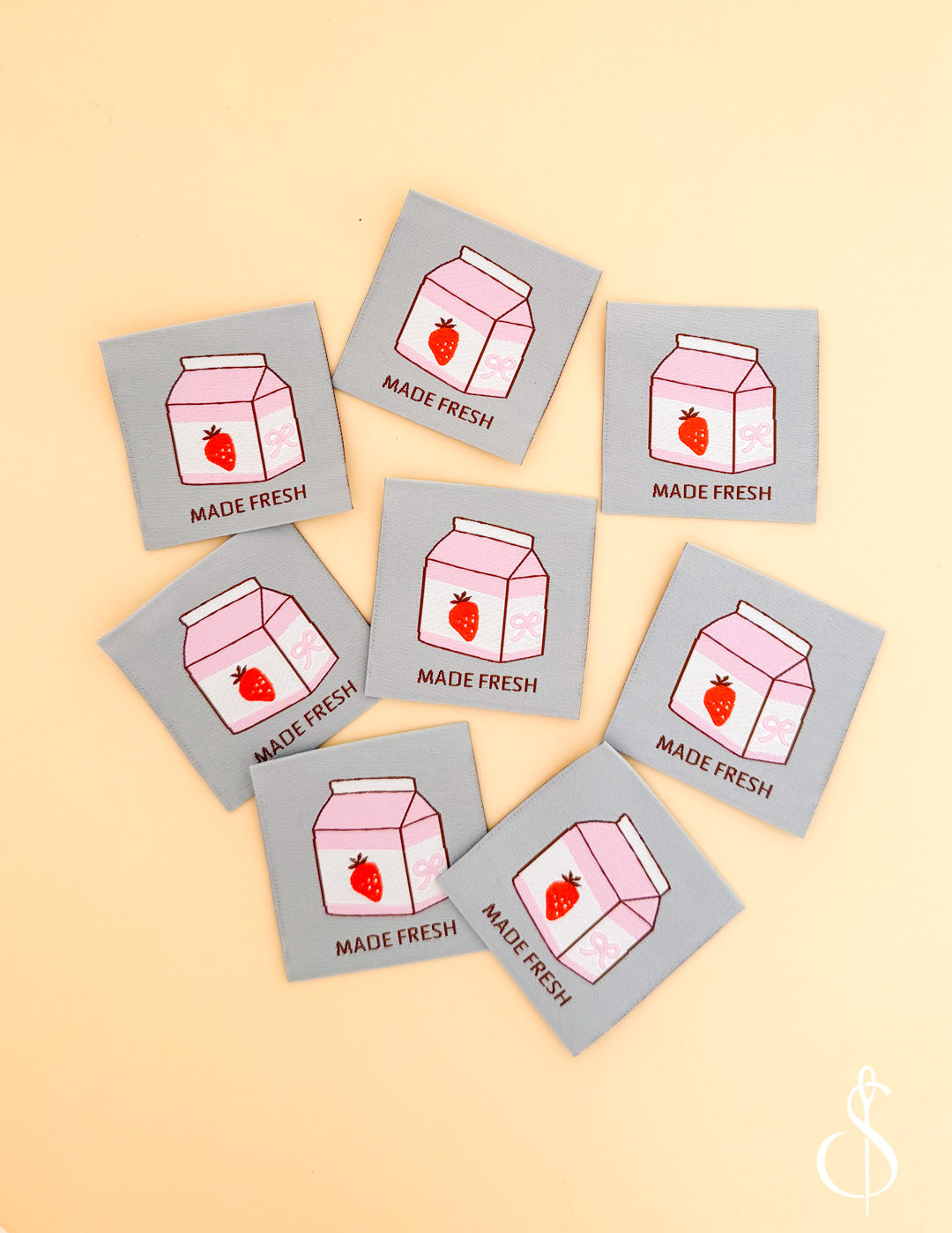 Made Fresh Woven Labels – Sewing Illustration