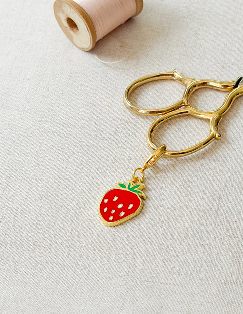 Strawberry Zipper Charm