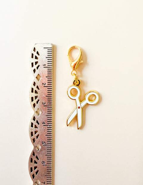 Scissors Zipper Charm