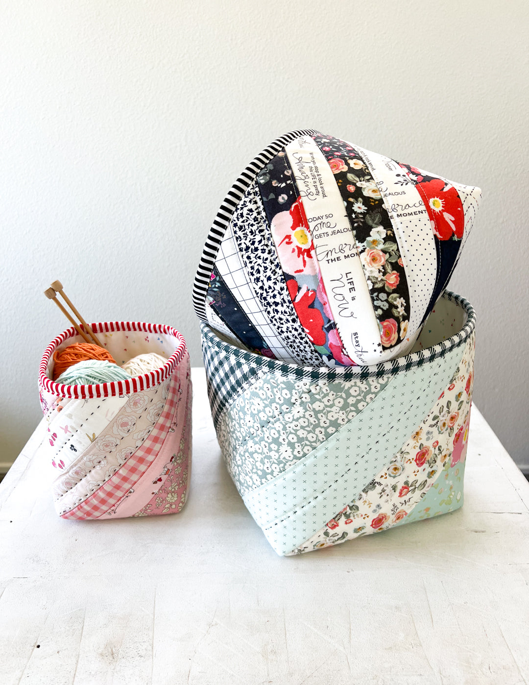 Everyday Basket Trio PDF Download Pattern – Sewing Illustration