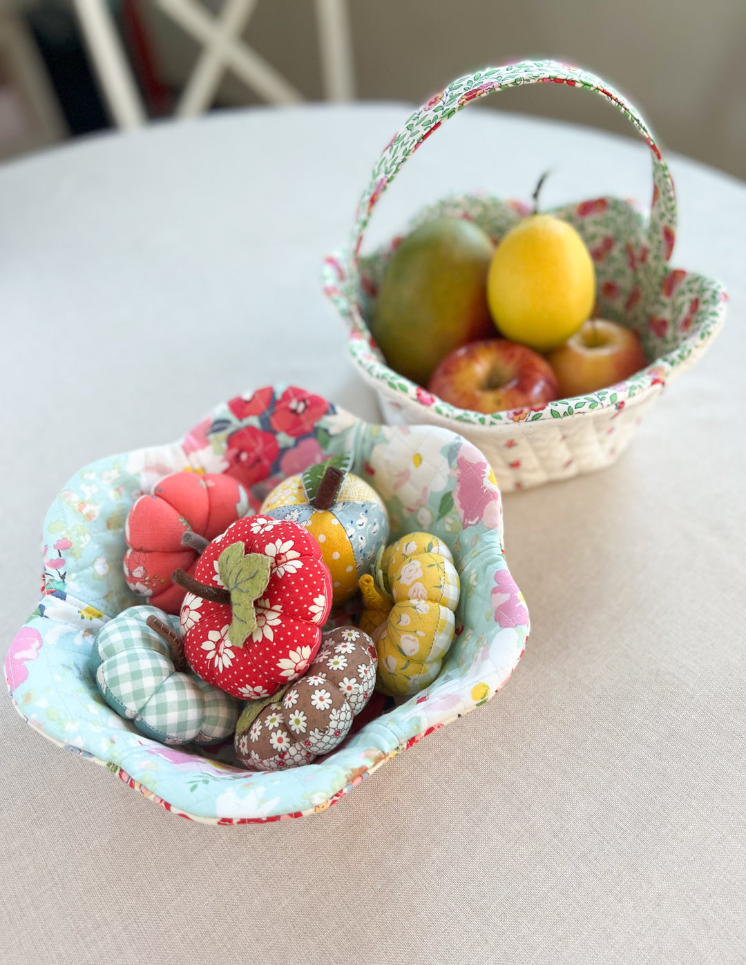 Floral Bowl and Easter Basket PDF Download Pattern – Sewing Illustration