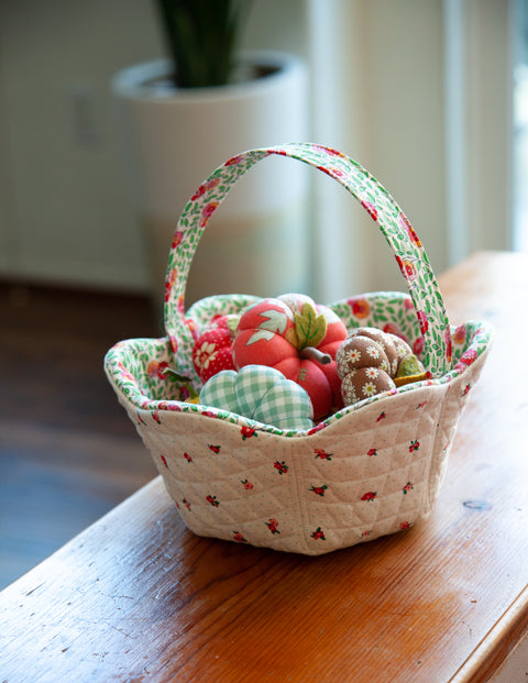 Floral Bowl and Basket PDF Download Pattern