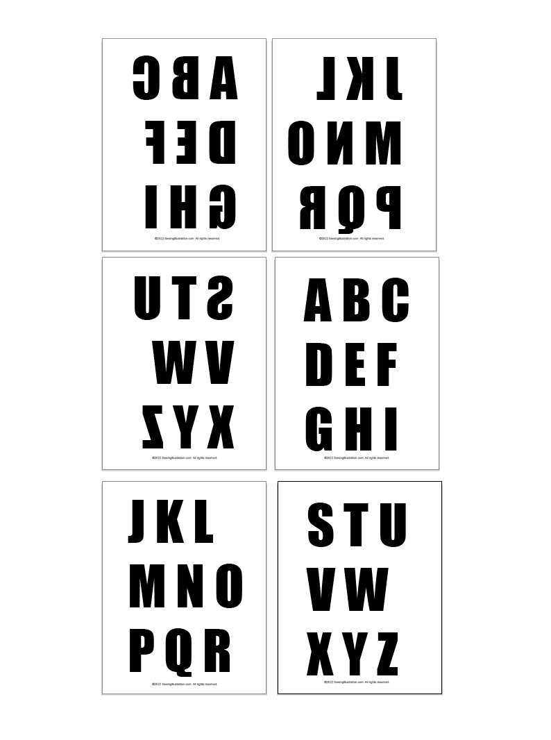 Lettering Backwards Printable Alphabet Letters Backwards Backwards Alphabet Gallery Free