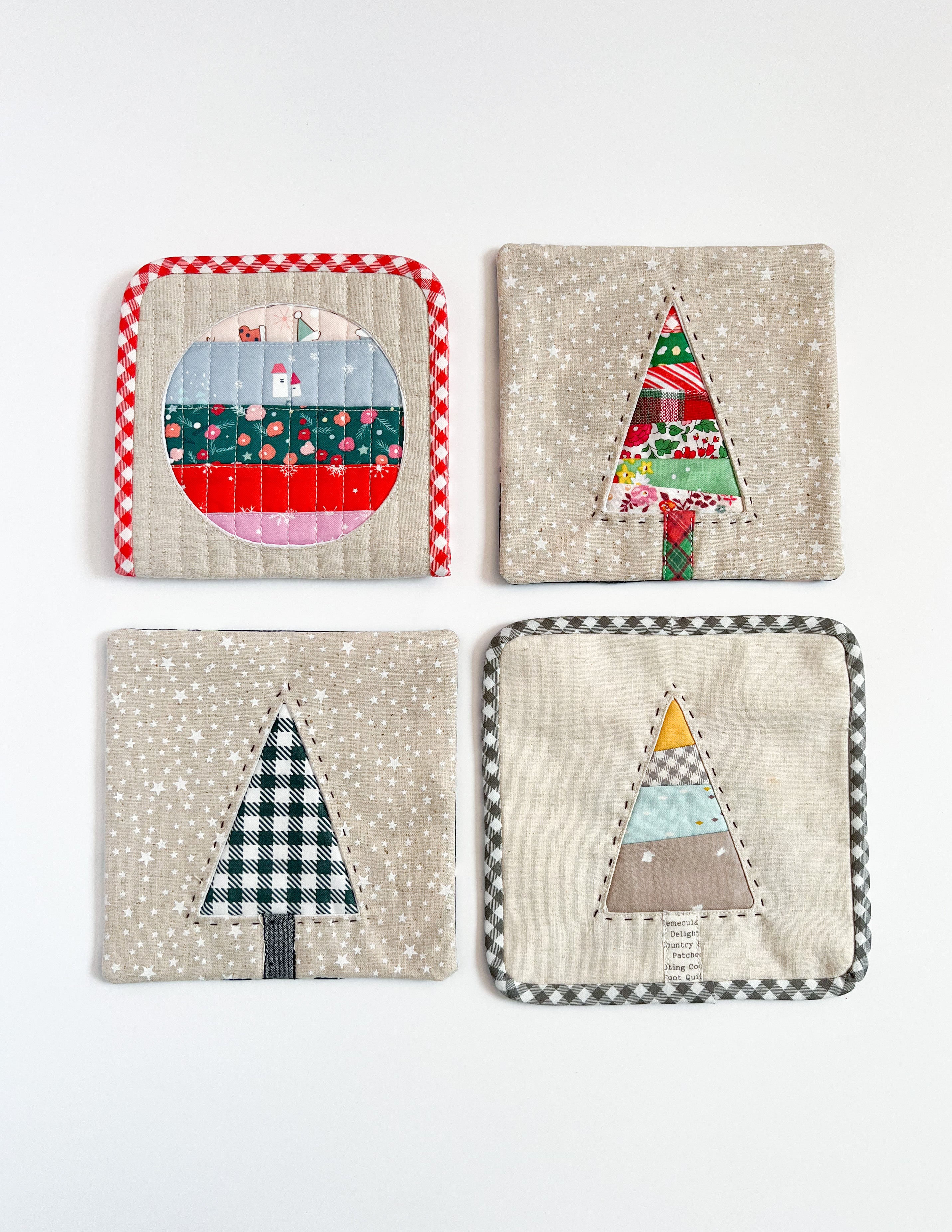 Cable Pouch Christmas Coaster PDF Download Pattern Sewing