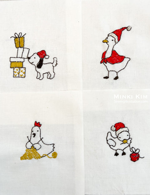 Cozy Holiday Embroidery PDF Download Pattern