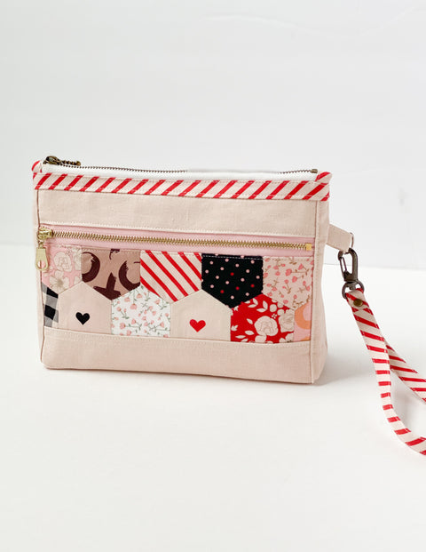 Double Zipper Pouch PDF Download Pattern – Sewing Illustration