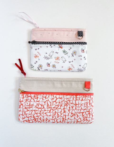 Everyday Double Zipper Pouch PDF Download Pattern