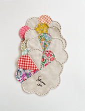 Load image into Gallery viewer, Fleur Coasters PDF Download Pattern
