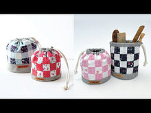 Load and play video in Gallery viewer, Checkered String Bag PDF Download Pattern
