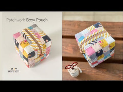 Patch Box Pouch PDF Download Pattern – Sewing Illustration