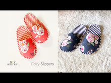 Load and play video in Gallery viewer, Cozy Slippers PDF Download Pattern
