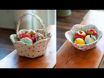 Floral Bowl and Easter Basket PDF Download Pattern – Sewing Illustration