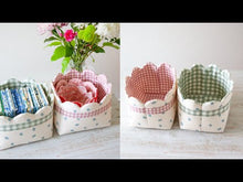 Load and play video in Gallery viewer, Scalloped Basket Set PDF Download Pattern
